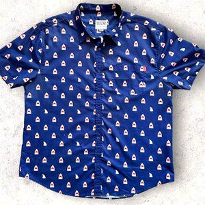The Roosevelts Rsvlts Shark Jaws Button Shirt Men XXXL 2017 Limited Edition
